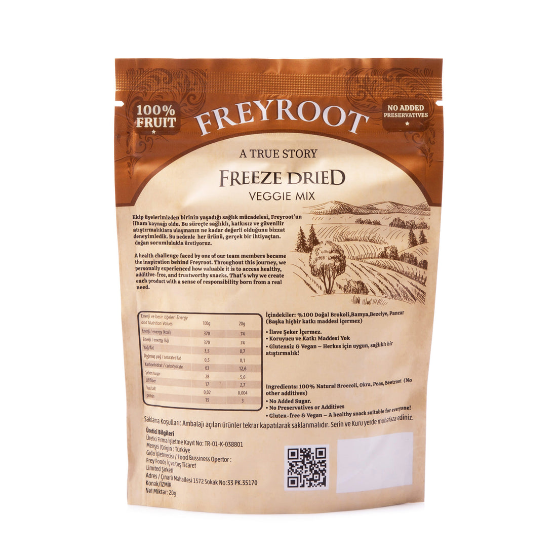 Brokoli, Bamya, Bezelye, Pancar  Sebze Paketi